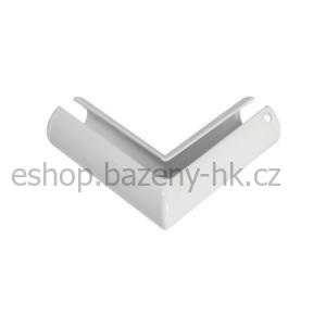 Spojka lemu bazénu 90° - standard - bílá