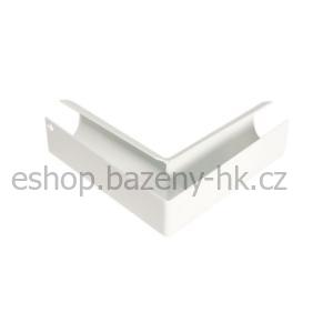 Spojka nového lemu baz. - 90° pro stěnu 8 mm - bílá