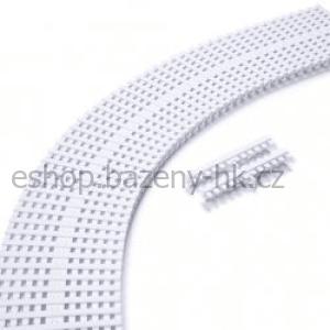 Mřížka příčná segment. - pro ohyb 195 x 35 mm - bílá