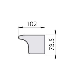 Krytka roviny 8531 L - dlouhá