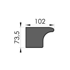 Krytka rovin - 8531 P, dlouhá