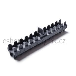 Mřížka příčná segment. - pro ohyb 195 x 35 mm - šedá RAL 7011