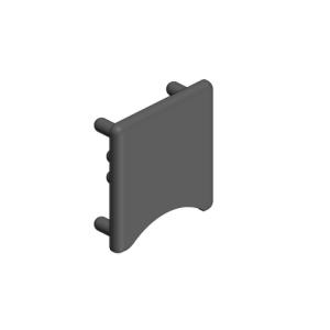 Záslepka roviny - 39x37,3 (D41,8)-černá