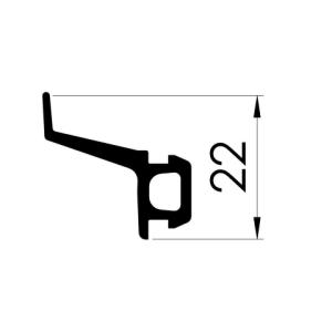 Těsnění - kolej na zeď - 350647