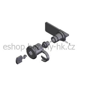 Zámek plastový s prodl.záp.-pantový pravý/levý