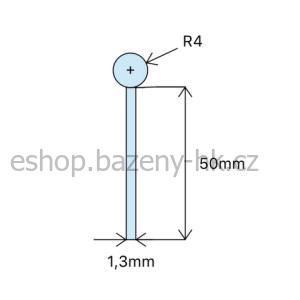Guma těsnící 50 mm - 752048 - šedá