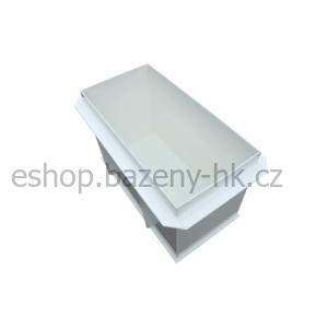 Šachta na protiproud 120x60x80 cm s víkem (šedé)