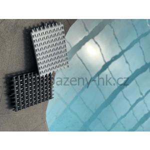 Mřížka příčná segment. - 216 x 28,5 mm (ŠEDÁ)