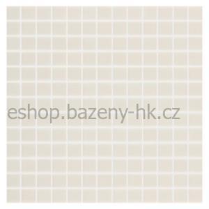 Skleněná mozaika LISO PROTISKLUZ BLANCO (25x25 mm polyuretan)