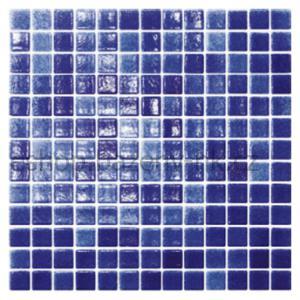 Skleněná mozaika LISO AZUL COBALTO (25x25 mm polyuretan)