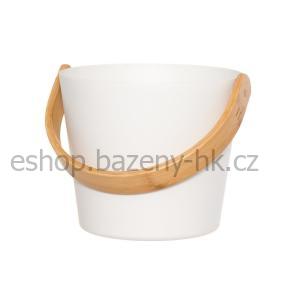 RENTO Saunové vědro hliníkové - bílé