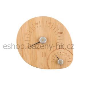 RENTO Teploměr a vlhkoměr AL - bambus
