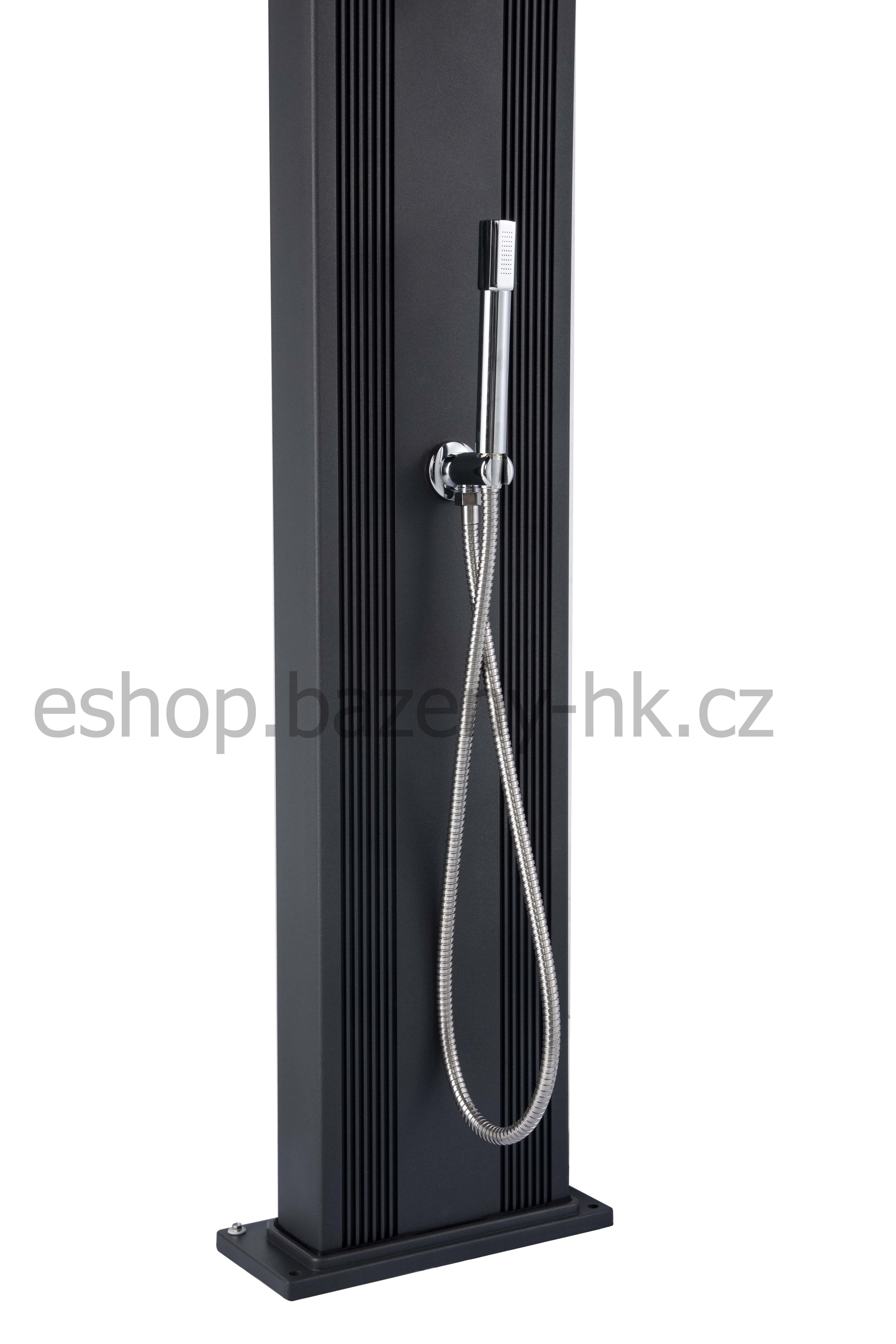 Solární sprcha s ruční sprchou DADA CURVE antracitová