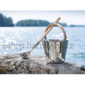 RENTO Saunové vědro hliníkové 5l - přírodní