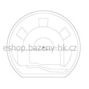 Vířivá vana HANSCRAFT HOT TUB WAVE - Pearl White / Dark Gray