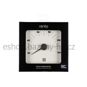 RENTO Teploměr do sauny AL - bílý
