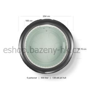 Mobilní vířivá vana MSpa RIMBA 6p