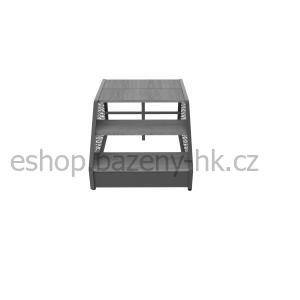 Schůdky Poolex Wood - šedá