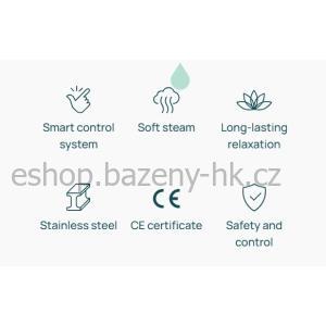 Saunová kamna CORE WALL COMBI 9 kW (nutno dokoupit ovládací panel s WIFI) – ČERNÉ