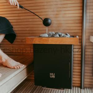 Saunová kamna CORE WALL 9 kW (nutno dokoupit ovládací panel s WIFI) – ČERNÉ