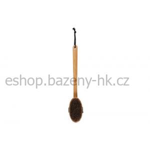 RENTO Saunový kartáč s rukojetí 2v1 Bambus