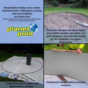 Bazén CF ANTRAZIT/Sand – samotný bazén 350 × 90 cm