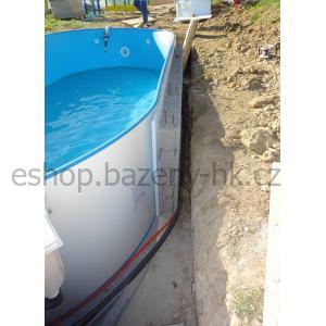 Bazén CF Exklusiv WHITE/Blue - samotný bazén 600 × 320 × 150 cm