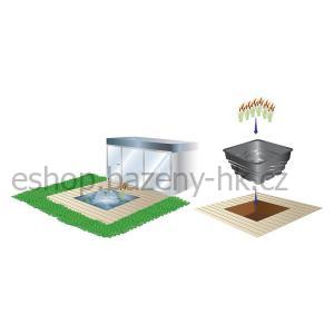 Heissner terasové jezírko obdelníkové z PE, 110 l, 49 × 79 × 45 cm B081