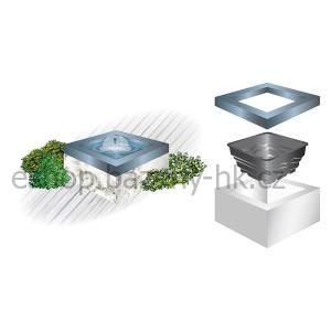 Heissner terasové jezírko obdelníkové z PE, 110 l, 49 × 79 × 45 cm B081