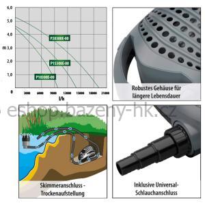 Heissner chytré filtrační a potůčkové čerpadlo regulovatelné 14 300 l/h, 20-120 W, až na 68 m³ P15300E-00