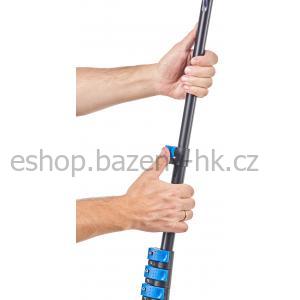 Teleskopický čisticí kartáč na solární panely s přípojkou vody Heissner, délka 460 cm