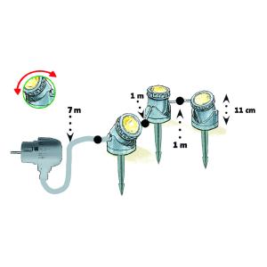 Heissner LED osvětlení jezírka, zahrady, 1 × 1,5 W, 12V U120-T