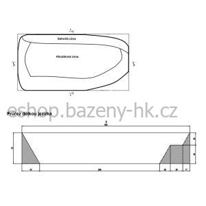 Heissner sada pro vybudování koupacího jezírka do rozměru 2,06 × 4,06 × 0,65 m CFP1