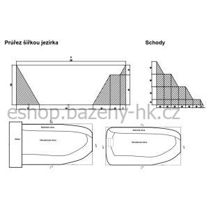 Heissner sada pro vybudování koupacího jezírka do rozměru 3,36 × 2,38 × 1 m CFP2