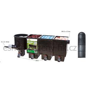 Heissner průtoková filtrace vortex APOLLO XL Pro do 80 m³, 176 × 46 × 69 cm F322-00