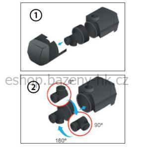 Heissner multifunkční čerpadlo regulovatelné 200 - 700 l/h, 8 W pro fontány, chrliče P700E-00
