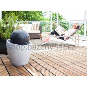 Fontána Heissner JUPITER LED, antrazit, grey, polystone 016606-13