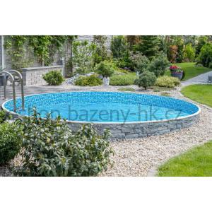 Bazénová fólie Mosaic pro bazén 5,5 m x 3,7 m x 1,2 m