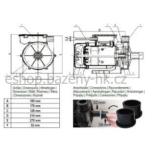 Čerpadlo k pískové filtraci CF SFA 4 - 200W