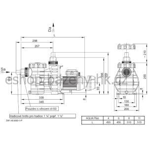 Čerpadlo k pískové filtraci Aqua Plus 6