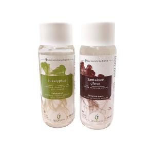 Set saunových esencí 2 × 250 ml - Eukalyptus + Santalové dřevo