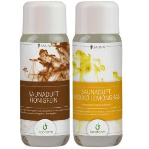 Set saunových esencí 2 × 250 ml - Med + Lemongras