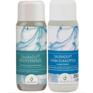 Set Saunových esencí 2 × 250 ml - Máta + Eukalyptus