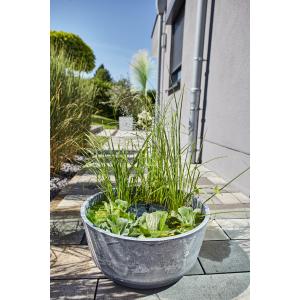 Heissner Aquatopia – solární mini jezírko, 46 × 21 cm, kamenný dekor 015211-09-SL