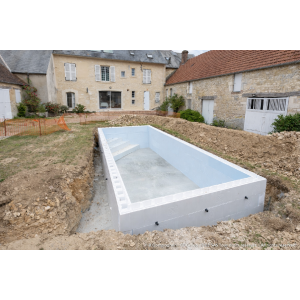 Kompletní bazénový set CF BLOCK STAIRS PRO 6,0 × 3,0 × 1,5m / 0,8 mm