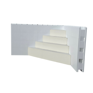 Kompletní bazénový set CF BLOCK STAIRS PRO 7,0 × 3,5 × 1,5m / 0,8 mm
