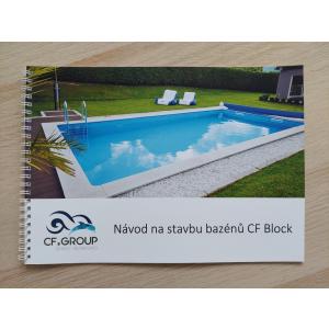 Kompletní bazénový set CF BLOCK STAIRS PRO 8,0 × 4,0 × 1,5m / 0,8 mm