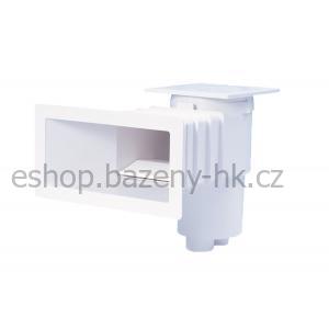 Kompletní bazénový set CF BLOCK DELUXE 6,0 × 3,0 × 1,5 m / 0,8 mm - šedá fólie (bazén, premiová filtrace, folie, skimmer)