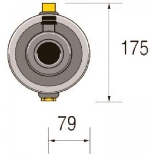 Titanový výměník 70 kW d50/63 PSA