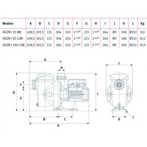 Čerpadlo ESPA Silen I 33 8M (Iris 500)